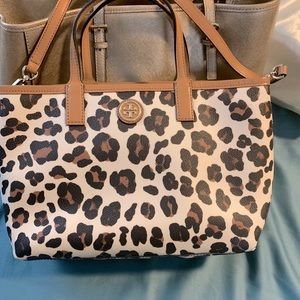 Tory Burch Kerrington leopard print bag.
